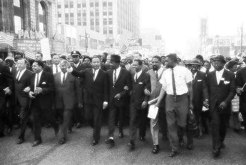 Great March to Freedom March 1963 in Detroit